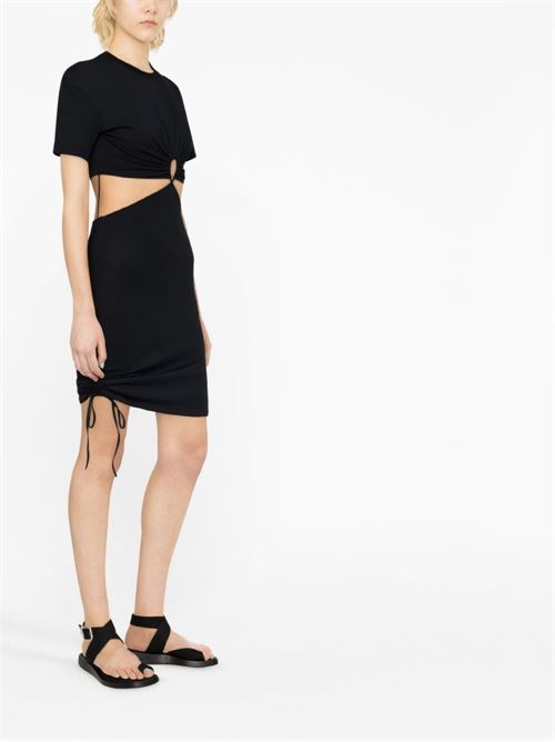 Mini cut-out dress in cotton NENSI DOJAKA | DR110BLACK